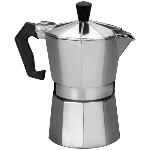 Espressokocher (3 Tassen/150 ml), Aluminium - Klassisch, schnell, aromatisch - Italienischer Espressogenuss für Zuhause