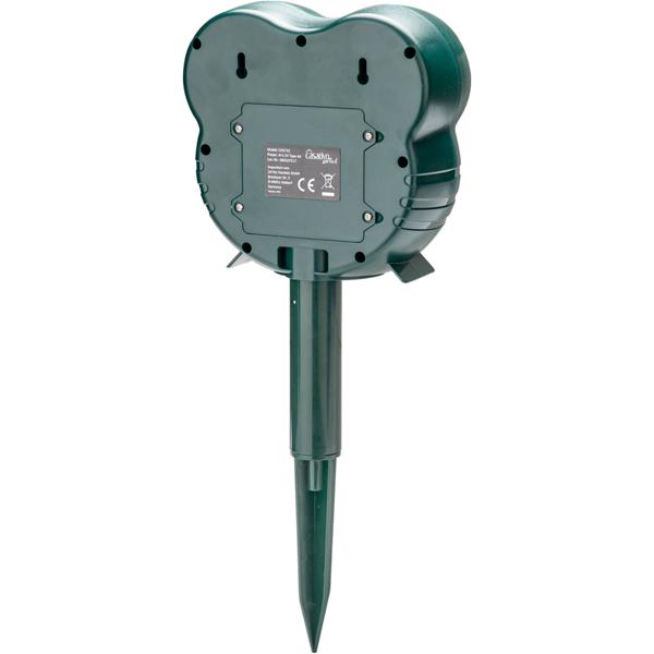 Wirkungsvolle Ultraschall Tierabwehr mit LED-Blitzlicht & PIR-Sensor – 2-in-1 Tierschreck, 70 m² – Vertreibt Katzen, Hunde & Wildtiere