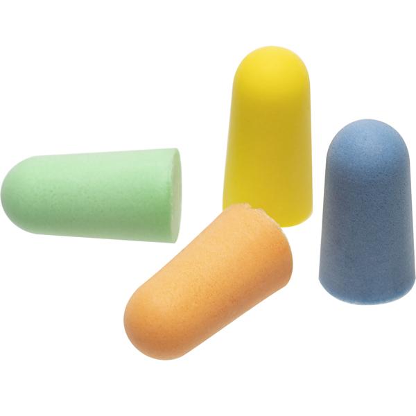 Hocheffektive Gehörschutz-Ohrstöpsel, 100 Stück, mehrfarbig, SNR 33 dB, hoher Tragekomfort, für laute Umgebungen wie Arbeit, Party, Event oder Schlaf