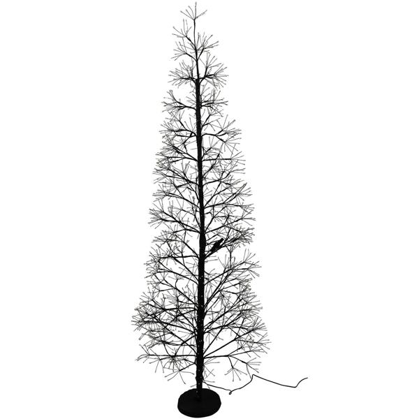 Weihnachts-Lichterbaum mit 1600 LEDs (150cm) - Kunstbaum mit integrierter Lichterkette (warmweiss), IP44, für drinnen & draussen