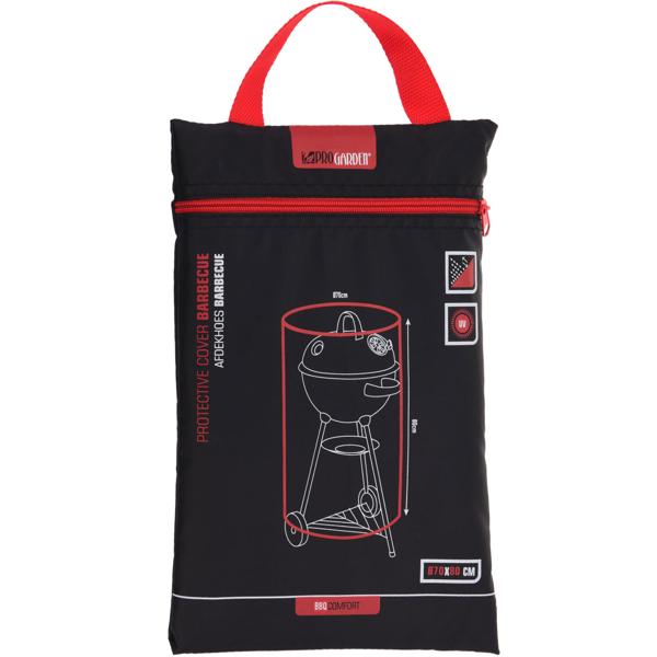 Kugelgrill-Abdeckhaube - Ø 70x80 cm Schutzhülle - Optimaler Wind-, Regen- & UV-Schutz - Robustes, PU-beschichtetes Polyester - Ganzjähriger Grillschutz für Camping & Garten