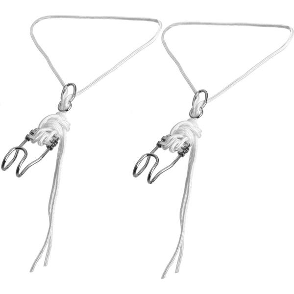 Hängematten Aufhängeset - bis 120kg Traglast für Erwachsene - 2x 3m Polyester-Seile mit Metallhalterung - sichere Montage ohne Gestell