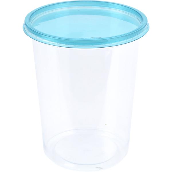 Frischhalte-Dosen-Set 50 Stück mit blauen Deckeln - 9 Grössen - BPA-frei stapelbar gefrier- & spülmaschinengeeignet für Küche & Gefrierschrank