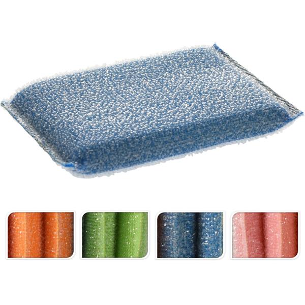 Scheuerschwämme mit Mikrofaserkern und grober Schrubb-Oberfläche, 8 Stück - Reinigungsschwamm mit grober Schrubb-Oberfläche
