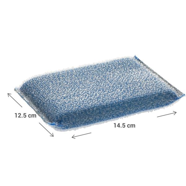 Scheuerschwämme mit Mikrofaserkern und grober Schrubb-Oberfläche, 8 Stück - Reinigungsschwamm mit grober Schrubb-Oberfläche