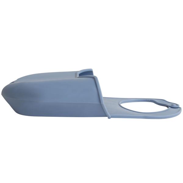 Flexibler Silikon Schwammhalter für Spülbecken - Hygienische Abtropfschale - Geruchsvorbeugung - Robuster Küchenhelfer - Organizer - Grau/Blau - 22x12x12.5cm