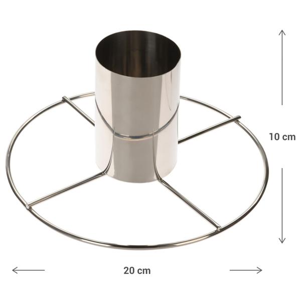 Poulet Bräter Edelstahl - Für saftigen Pouletbraten auf Grill & Backofen - Hygienisch, robust, langlebig - 20x10 cm Hähnchen Röster