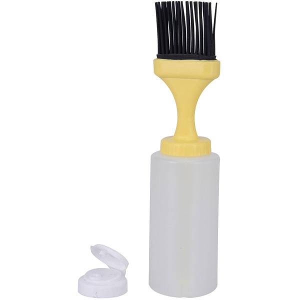 Backpinsel mit Spender – Bratenpinsel für knusprige Oberflächen – Vielseitiger Küchenpinsel für Gebäck - Ø 6 x 24 cm – Praktischer Grillpinsel