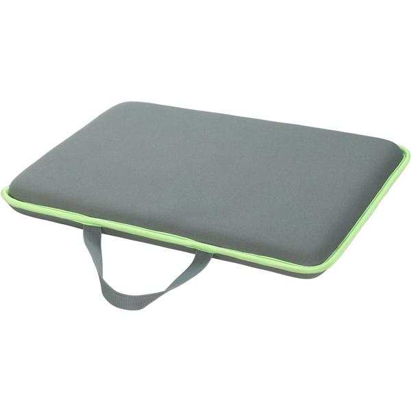 Knie- und Sitzkissen aus Memory-Foam, 40 x 30 cm, grün/grau