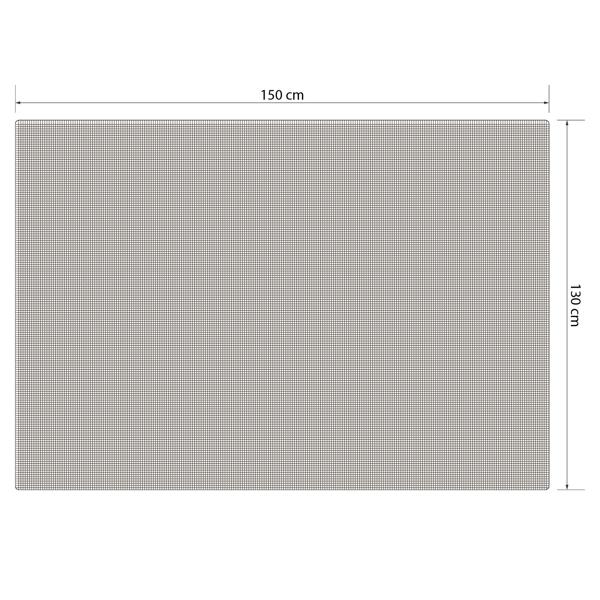 Zuschneidbares Fliegengitter, 1,30 x 1,50m, grau, mit Klettband. Schutz vor Fliegen, Mücken, Spinnen & Wespen. Einfache Montage, zuverlässiger Schutz