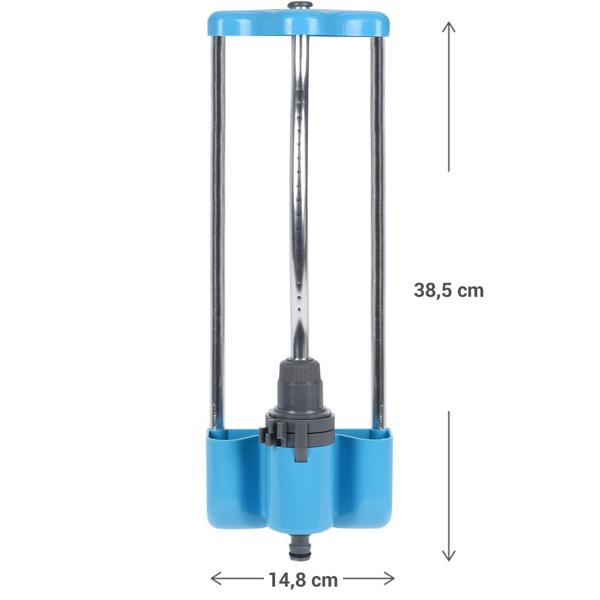 2er-Set Rasensprenger schwenkbar - Sanfte Bewässerung grosser Flächen, 17 Sprühlöcher - Robust aus Kunststoff & Aluminium - Für Rasen & Beete