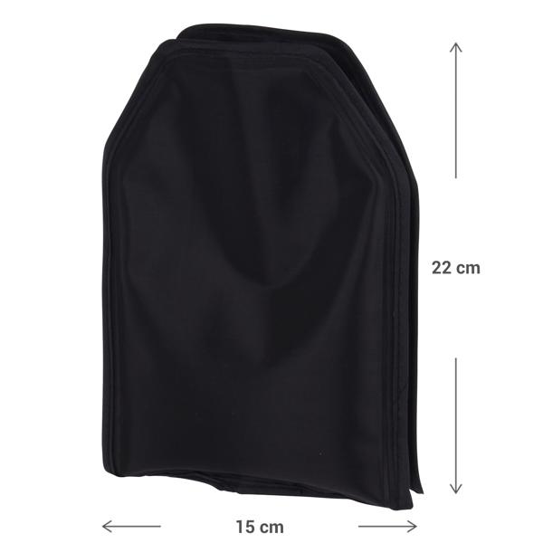 4er-Set Flaschenkühler - Kühlt Wein/Getränke zuverlässig für Stunden - Integrierter Kühl-Akku, 15x22.5cm, leicht 48g, schwarz, Polyester