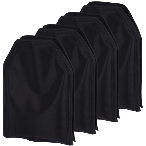 4er-Set Flaschenkühler - Kühlt Wein/Getränke zuverlässig für Stunden - Integrierter Kühl-Akku, 15x22.5cm, leicht 48g, schwarz, Polyester