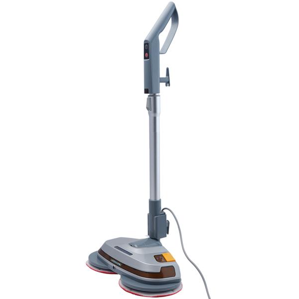 Robuste tiefenreinigende Fussboden-Poliermaschine, Teleskop-Griff, Mikrofaserpads, Sprühfunktion, für Laminat, Parkett, Fliesen, Marmor, Schiefer