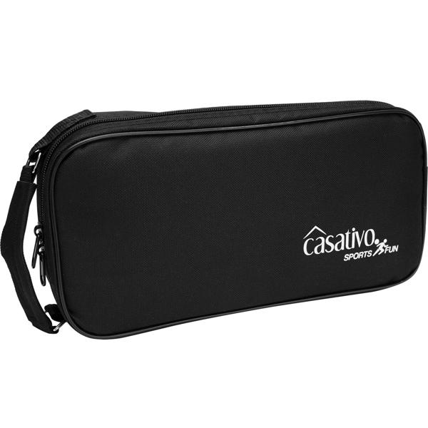 Hochwertiges Boule- & Pétanque-Spiel, 8 Metallkugeln, Holzkugel, Abstandsmesser, Tragetasche, Boccia Kugeln mit idealen Laufeigenschaften 