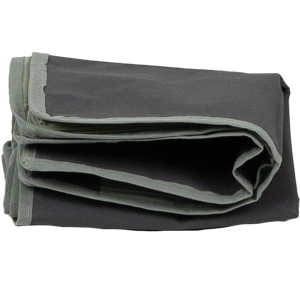 Unterbettkommode 4er-Set grau - Mehr Stauraum für Bettwäsche & Kleidung - Staub- & Mottenschutz, Sichtfenster, Handgriff, 50x38x20cm - Platzsparend faltbar