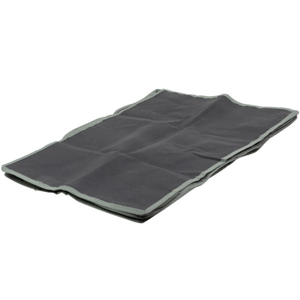 Unterbettkommode 4er-Set grau - Mehr Stauraum für Bettwäsche & Kleidung - Staub- & Mottenschutz, Sichtfenster, Handgriff, 50x38x20cm - Platzsparend faltbar