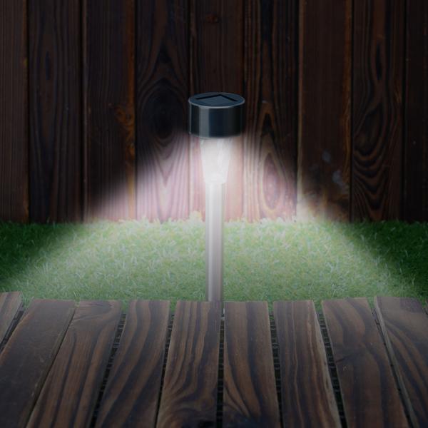 16er Set Mini-LED Solarleuchten: Edelstahl, Erdspiess, Dämmerungssensor, IP44 – Kabellose, stilvolle Beleuchtung für Garten & Wege