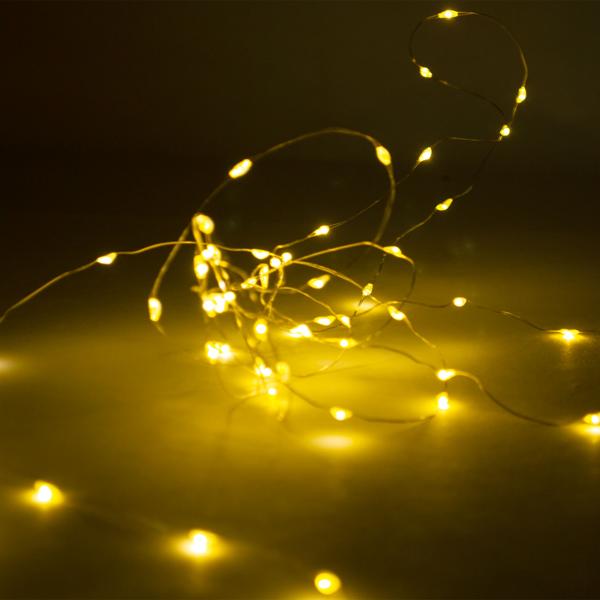 Dekorativer Solar Lichterdraht, 100 LEDs, 5 Meter – Stimmungsvolle LED Lichterkette mit Solarpanel für Garten, Terrasse & Balkon