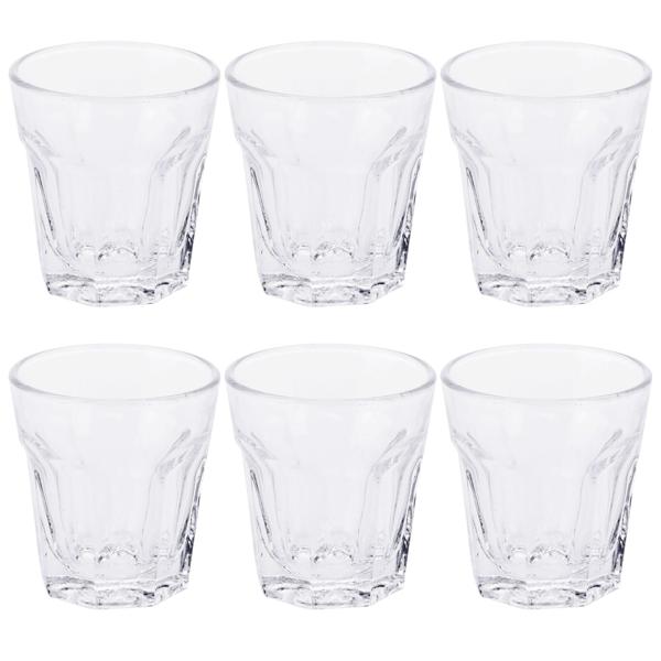 Kristall-Look Schnapsgläser 6er-Set, 40ml pro Glas, edle Shotgläser, brillante Optik für besondere Anlässe