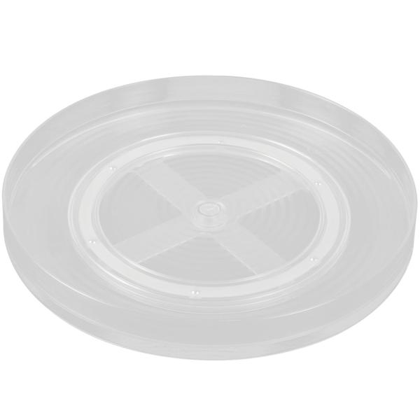 Kühlschrank-Drehteller - Organizer-Drehplatte Ø 29,2 cm - Transparente PET Drehplatte - Für Saucen, Gläser, Gewürze, Make-Up, Küche, Bad & Vorratskammer
