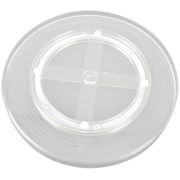 Kühlschrank-Drehteller - Organizer-Drehplatte Ø 29,2 cm - Transparente PET Drehplatte - Für Saucen, Gläser, Gewürze, Make-Up, Küche, Bad & Vorratskammer