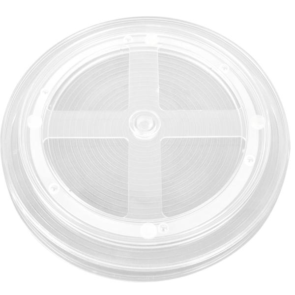 Kühlschrank-Drehteller Ø 24 cm - Transparenter Organizer für optimale Organisation & leichten Zugriff - Ideal für Küche, Vorratskammer, Bad - PET