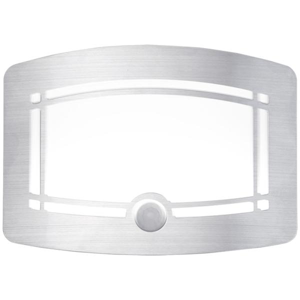 2er-Set Helle Batterie-LED-Wandleuchte, Aluminium und Kunststoff, 2 Leuchtstufen 20-40 Lumen, PIR-Bewegungs- & Lichtsensor