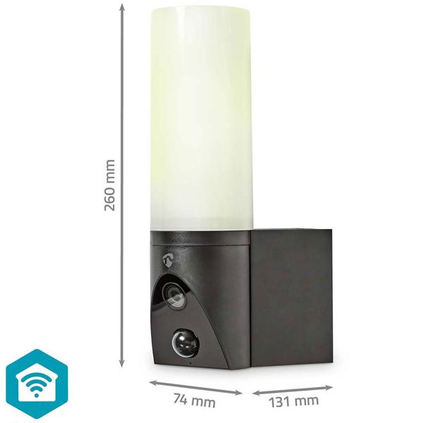 WiFi Überwachungskamera mit Aussenlicht: SmartLife, Full HD, Nachtsicht & PIR-Sensor. IP65-wetterfest, App-Zugriff & 2-Wege-Kommunikation