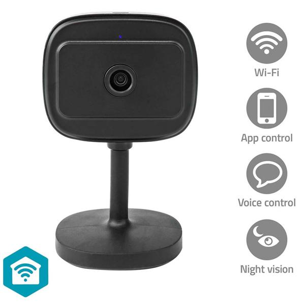 Full-HD WLAN IP-Kamera (Innen, schwarz) - SmartLife, Nachtsicht, PIR-Sensor, 2-Wege-Audio, App - Überwachung mit Komfort
