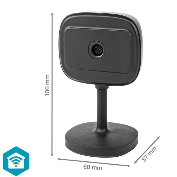 Full-HD WLAN IP-Kamera (Innen, schwarz) - SmartLife, Nachtsicht, PIR-Sensor, 2-Wege-Audio, App - Überwachung mit Komfort