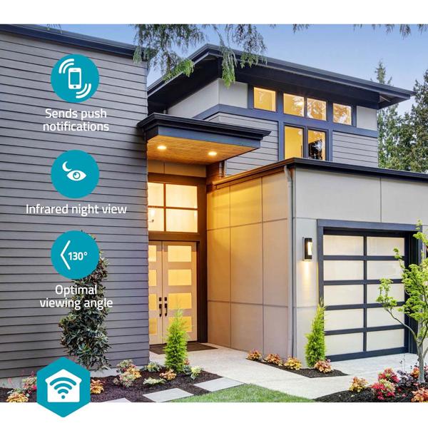 Video Türsprechanlage, mit Bewegungssensor, SmartLife, Full-HD, App, Wi-Fi, Nachtsicht