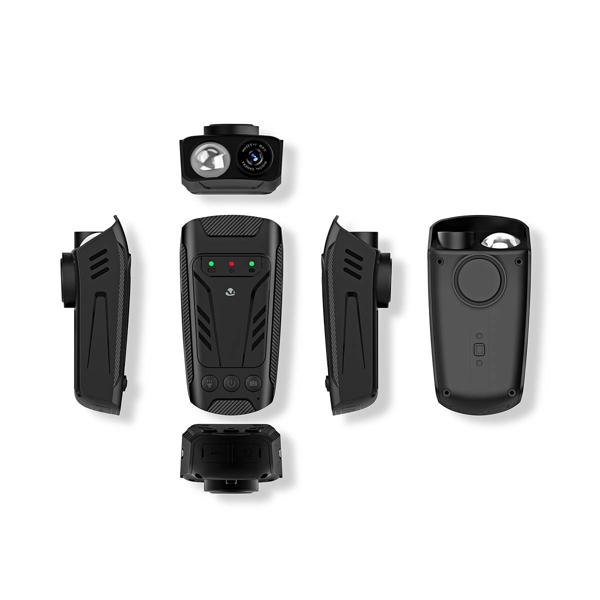 3-in-1 Full-HD Fahrradkamera mit LED-Licht & Hupe, 2MP – USB-C, Sichere Fahrt mit dem Velo - Video, Licht & Alarm, schwarz