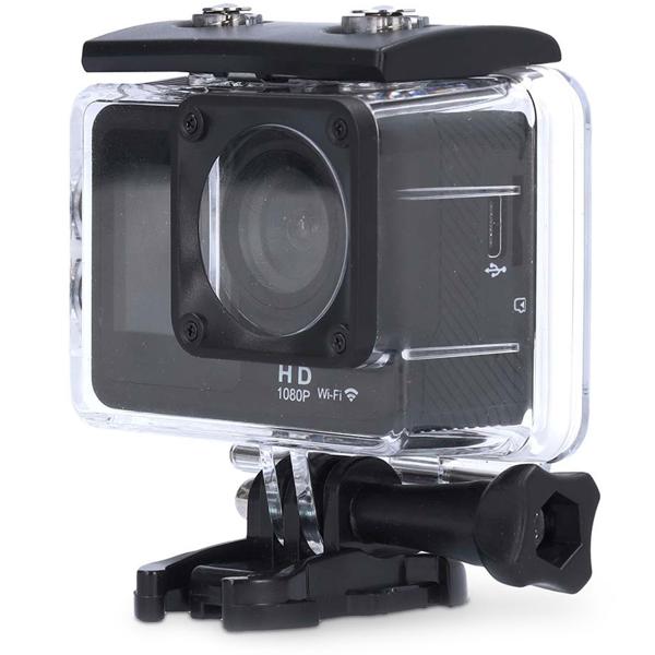 Dual-Screen Action Cam - Full-HD 1080p@30fps - 12 MP - Wasserdicht bis 30m - Wi-Fi & App-Steuerung - Ideal für Sport & Vlogs