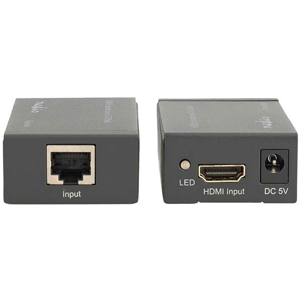 Full-HD HDMI Extender mit Ethernet (1080p): 3D, CEC, DTS & Dolby Digital, anthrazit - Signalverlängerung ohne Qualitätsverlust