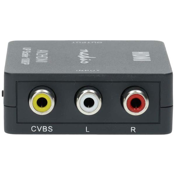 RCA auf HDMI Konverter - AV zu HDMI Video Audio Adapter 1080p Full HD - für Videorekorder & Spielekonsolen an HDTV - Plug & Play