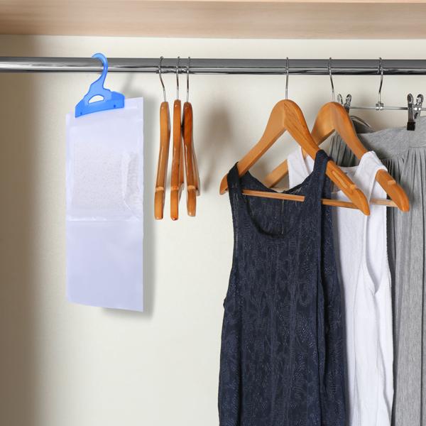 Effektive Luftentfeuchter für Kleiderschränke, 3 Stück, je 450ml, zum Aufhängen, Schrankentfeuchter gegen Schimmel und Gerüche