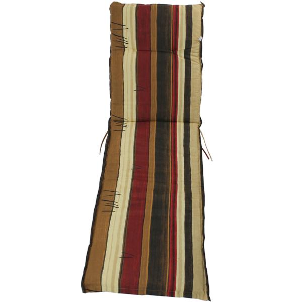 Liegen-Auflage, Streifenmuster, Erdtöne, Rollliegenauflage, 192 cm