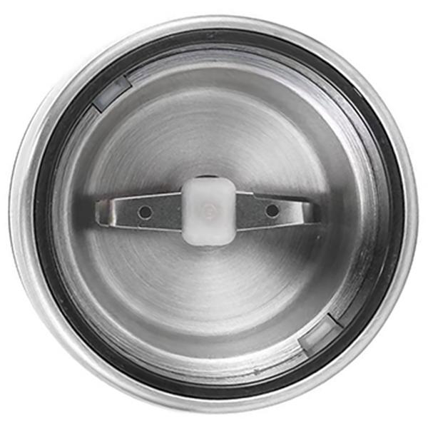 Elektrische Kaffeemühle - One-Touch-Steuerung für feine/grobe Mahlstufen - Edelstahl Mahlmesser - für Espresso/Kolbenkaffee - kompakt - Silber