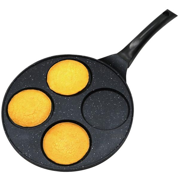 Hochwertige Pancake-Pfanne, Ø 26,5 cm, Antihaft-Marmor, spülmaschinenfest, für alle Herdarten - Geniessen Sie perfekte Pancakes