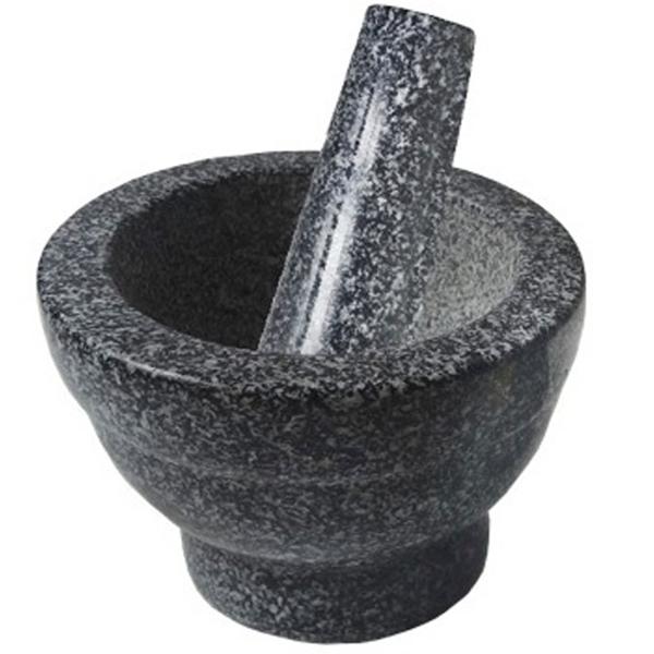 Mörser mit Stössel Set 2-tlg. 14x8 cm - Zerkleinern von Gewürzen, Knoblauch & Gemüse - Für aromatische Sossen - Ideal für jede Küche