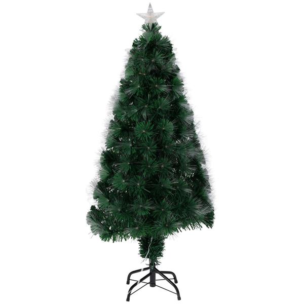 Weihnachtsbaum Naturfaseroptik - 60 warmweisse LEDs & beleuchtete Sternspitze - Ideal für gemütliche Adventsstimmung & kleine Räume - H 60 cm - Wiederverwendbar