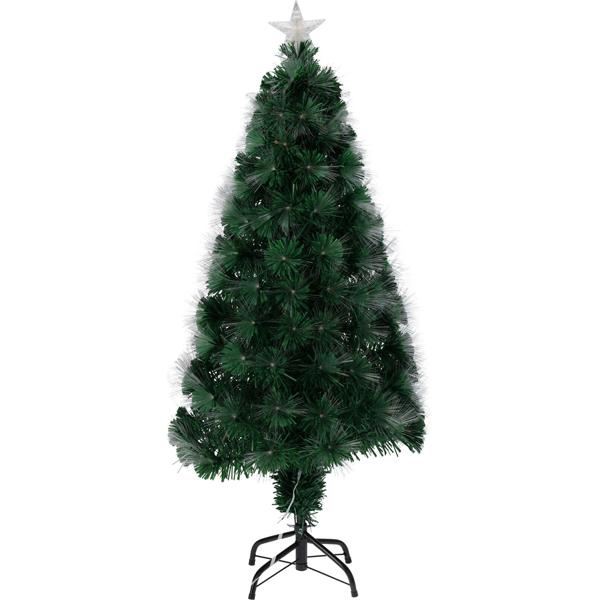 Weihnachtsbaum in Naturfaseroptik 90 cm hoch - 90 warmweisse LEDs & Sternspitze - Ideal für kleine Räume, wiederverwendbar, IP20-Adapter