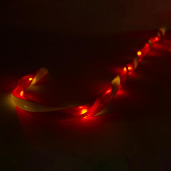 LED-Gartenstecker Zuckerstange 8er-Set - fröhliche Weihnachts-Gartendeko für Aussenbereich - Batteriebetrieben mit Timer - H 74 cm rot-weiss PP