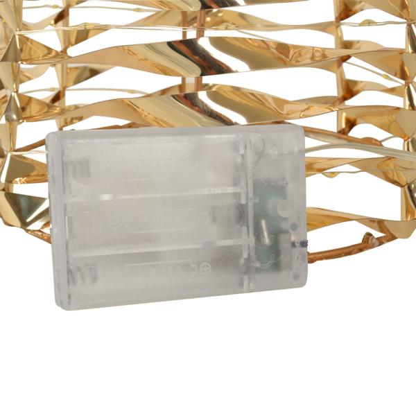 Weihnachts-Lichtpyramide Micro LED - Elegante Adventsdekoration H 80 cm mit sanft leuchtenden Lichtern & 6h-Timer - Gold