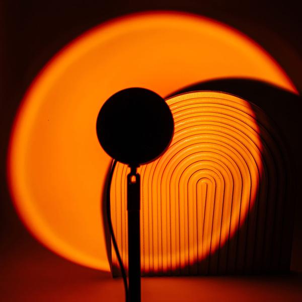LED Sonnenuntergang Projektionslicht – 180° schwenkbar, Aluminiumgehäuse – stimmungsvolle Beleuchtung für Deko, Fotos & Ambiente – modern & langlebig