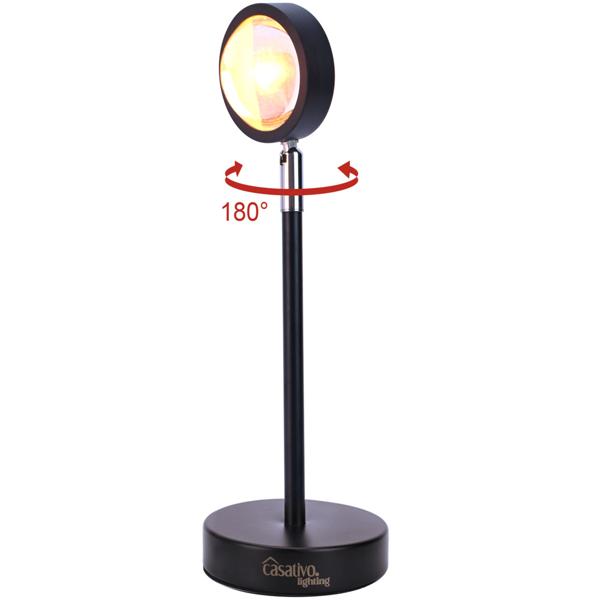 LED Sonnenuntergang Projektionslicht – 180° schwenkbar, Aluminiumgehäuse – stimmungsvolle Beleuchtung für Deko, Fotos & Ambiente – modern & langlebig