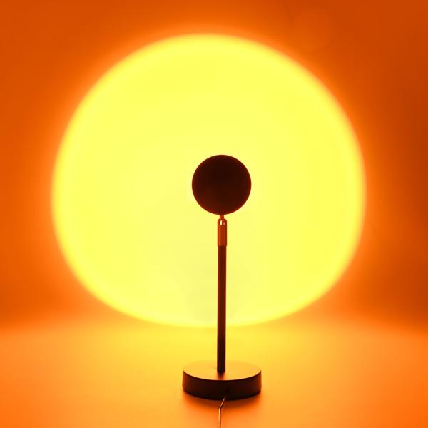 LED Sonnenuntergang Projektionslicht – 180° schwenkbar, Aluminiumgehäuse – stimmungsvolle Beleuchtung für Deko, Fotos & Ambiente – modern & langlebig