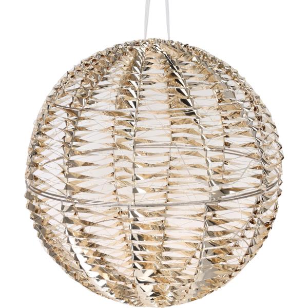 Weihnachtskugel - 960 warmweisse Micro-LEDs, Goldfarben, Ø 50 cm - Stilvolles Weihnachtsambiente, Batteriebetrieben mit Timer, IP44 Spritzwassergeschützt