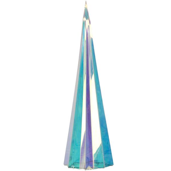 Leuchtende LED Regenbogen-Pyramide, 50 Micro-LEDs, Dekoratives und farbenprächtigen Lichtspiel als Nachtlicht oder Partybeleuchtung